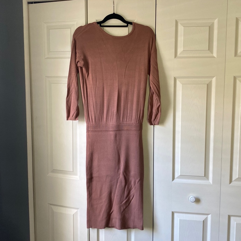 Like New MIDI Mauve Sweater Dress, 6
